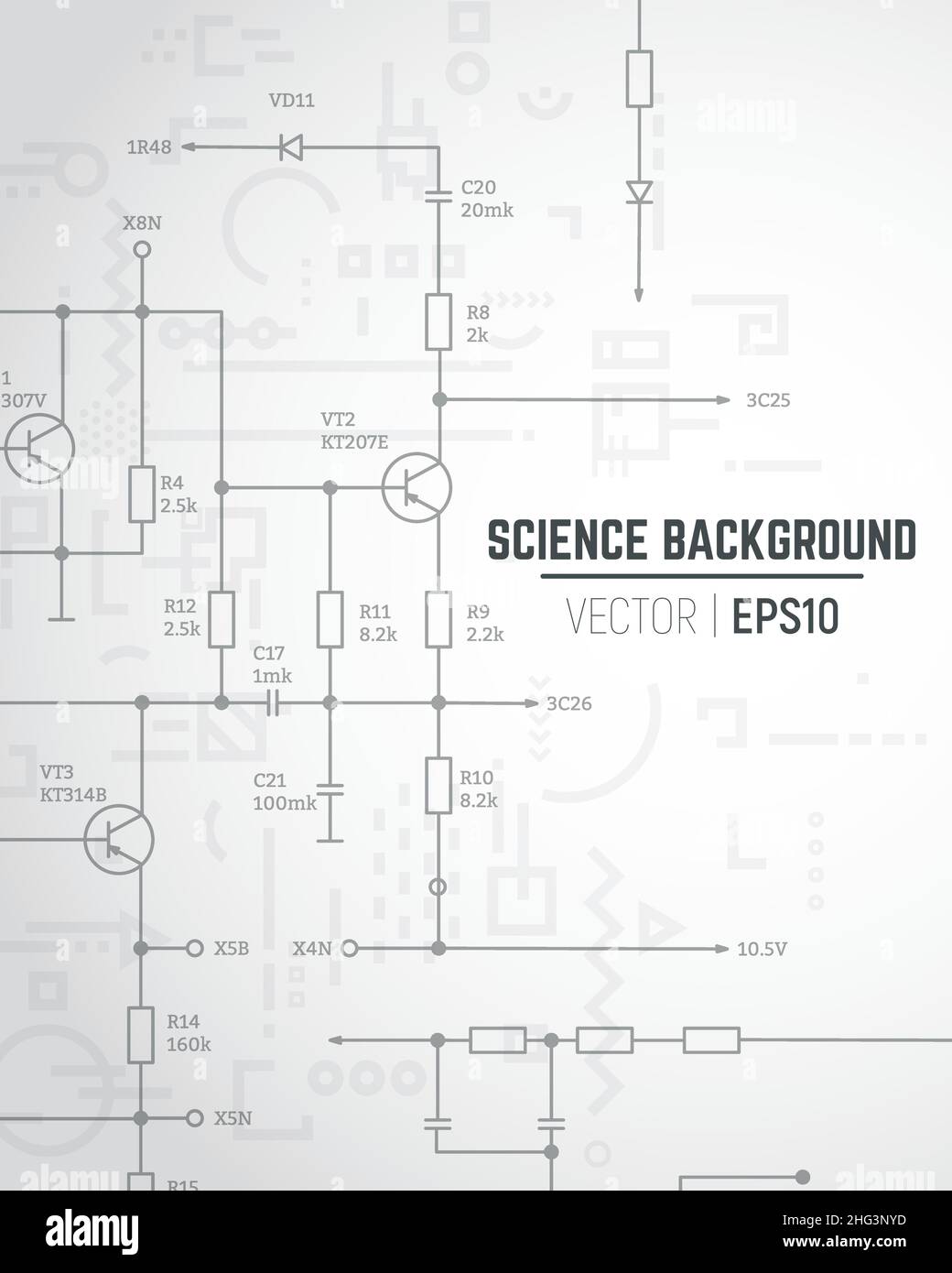Sfondo della scienza Illustrazione Vettoriale