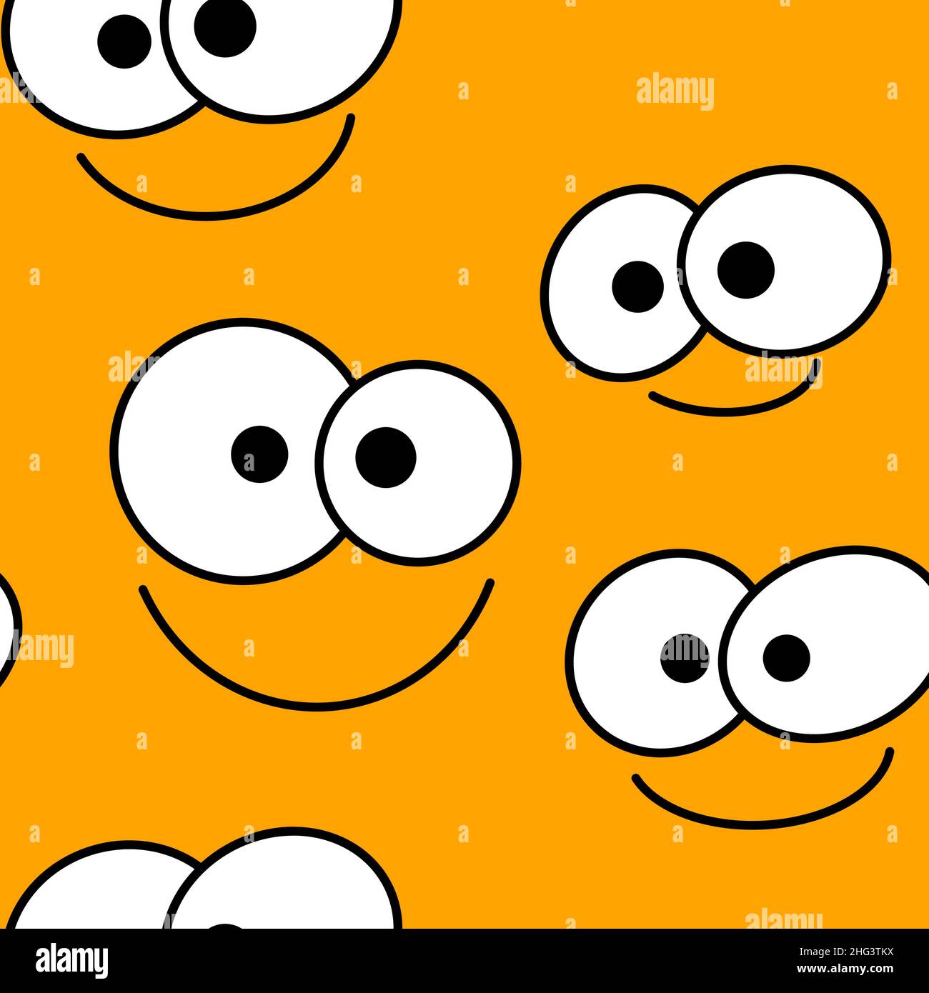 Kids simpatico viso senza cuciture per tessuti e tessuti, confezioni e regali, bambini e carta da imballaggio Foto Stock