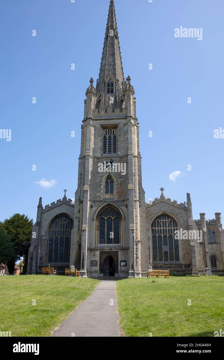 Chiesa Parrocchiale di Santa Maria, Saffron Walden, Essex Foto Stock