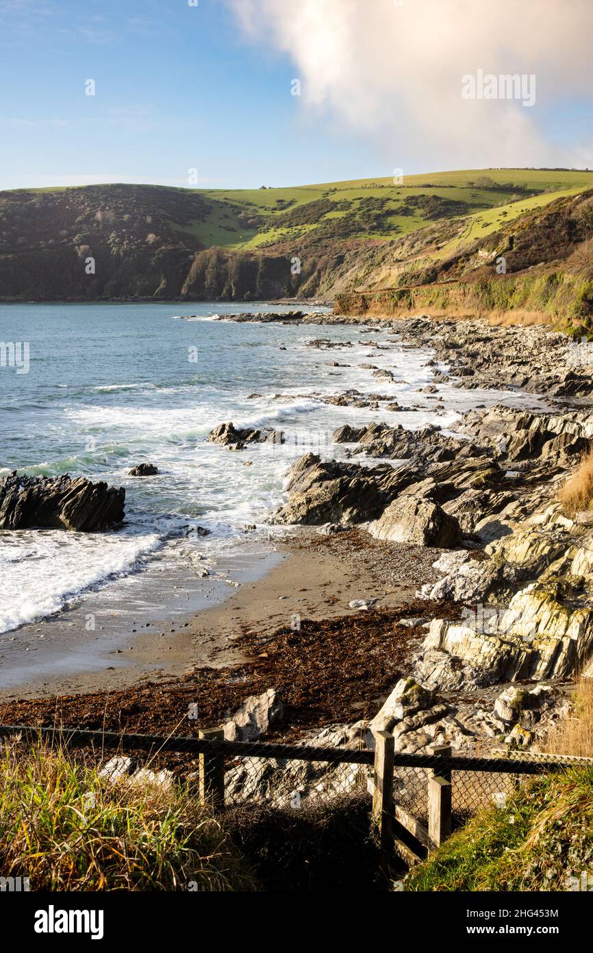 Hannafore West Looe e la spiaggia di Portnedler Foto Stock