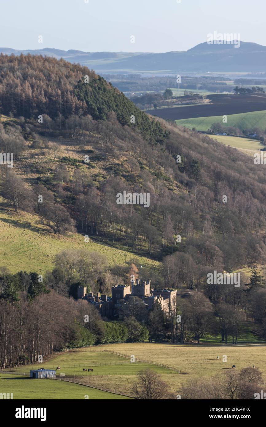 Kinfauns Castle Estate vicino a Perth (Scozia) Foto Stock
