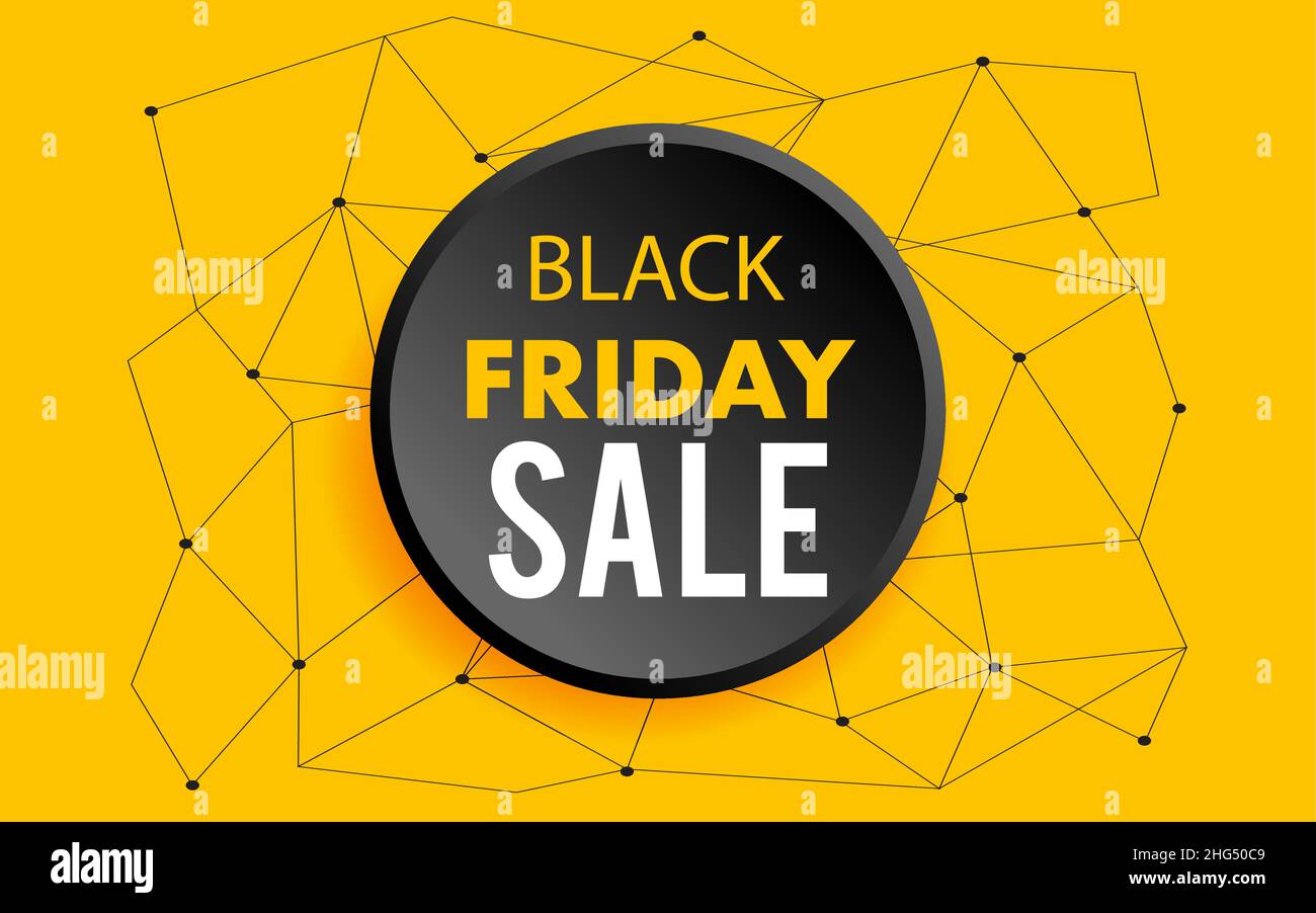 Modello banner vendita black friday in formato vettoriale Illustrazione Vettoriale