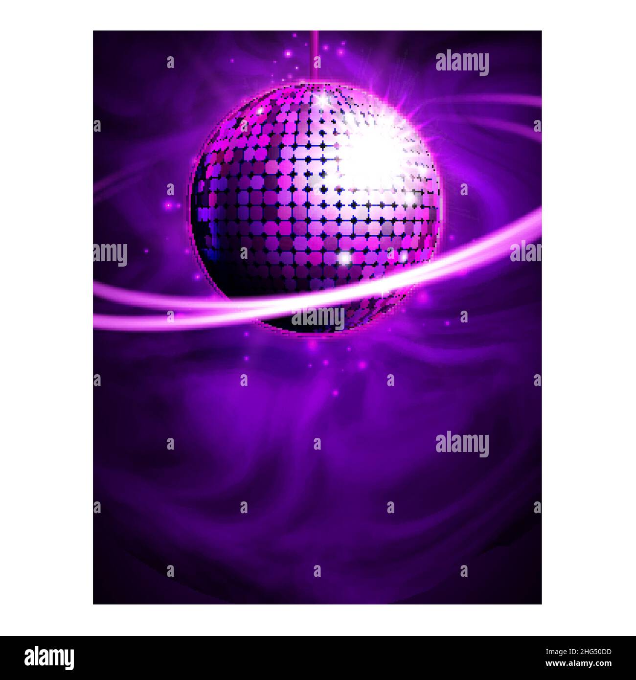 Discoteca musica partito poster sfondo Illustrazione Vettoriale