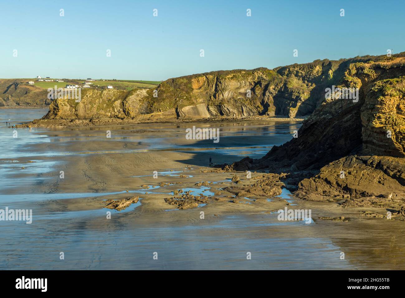 Little Haven sulla costa del Pembrokeshire Galles occidentale Foto Stock