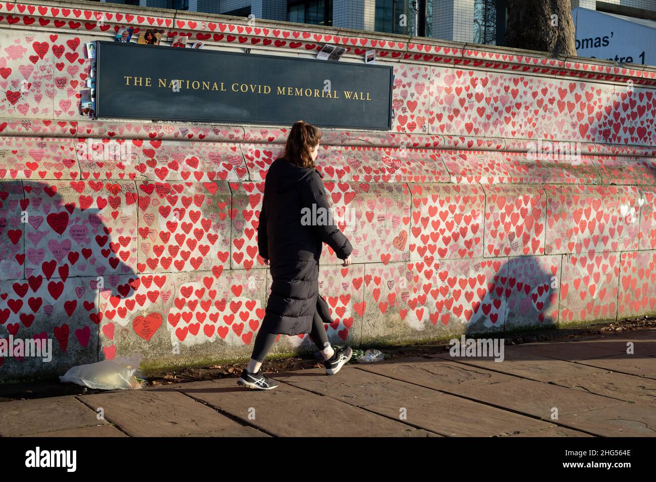 Il National Covid Wall di Londra Foto Stock