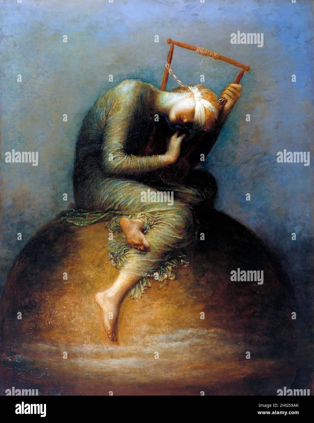 Hope di George Frederic Watts (1817-1904), olio su tela, 1886 Foto Stock