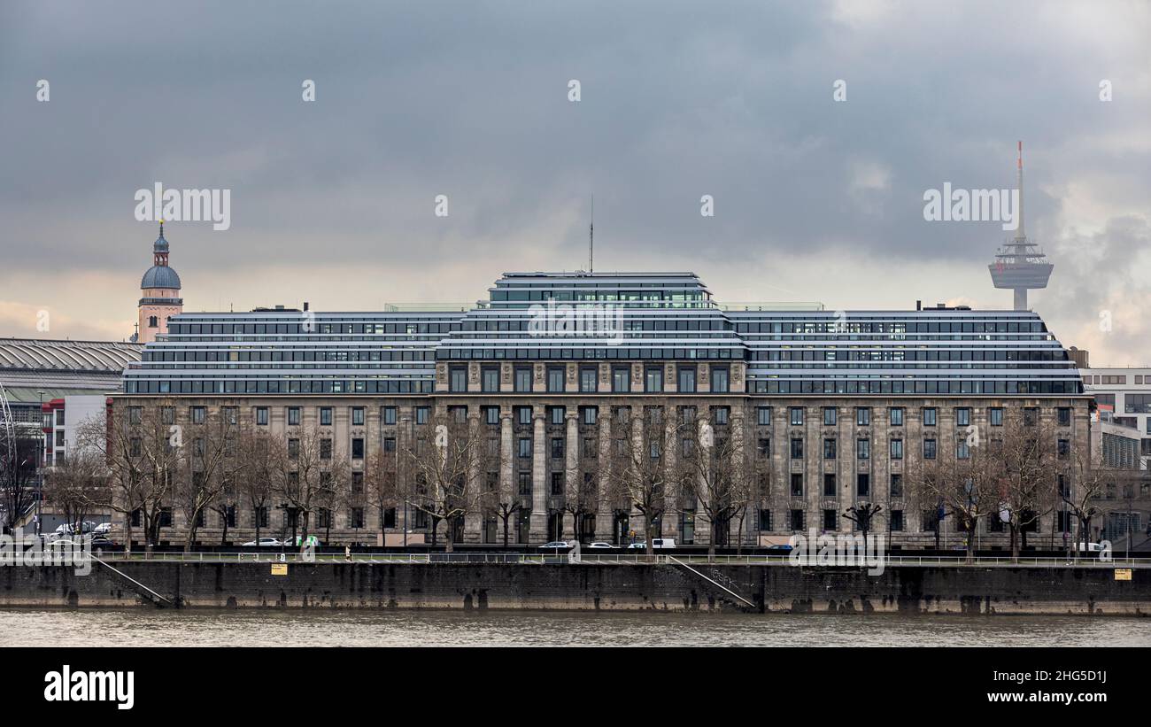 Agenzia per la sicurezza aerea dell'Unione europea (EASA), edificio a Colonia sulle rive del Reno Foto Stock