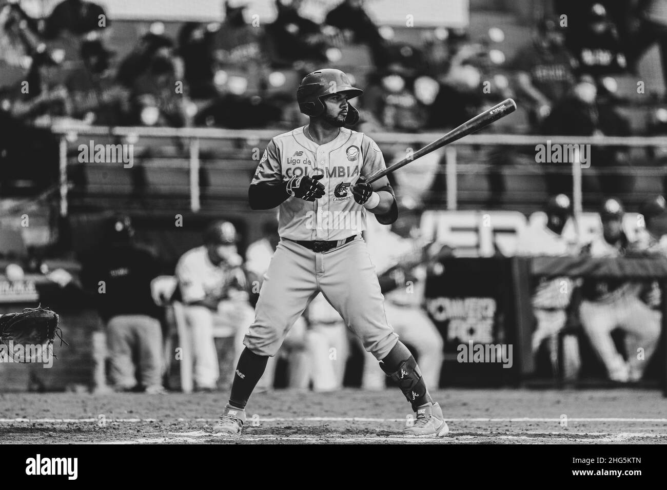 MAZATLAN, MESSICO - FEBBRAIO 03: Carlos Mario Martinez di Los Caimanes de Barranquilla , durante la partita tra Colombia e Porto Rico come parte della Serie del Caribe 2021 al Teodoro Mariscal Stadium il 3 febbraio 2021 a Mazatlan, Messico. (Foto di Luis Gutierrez/Norte foto) Foto Stock