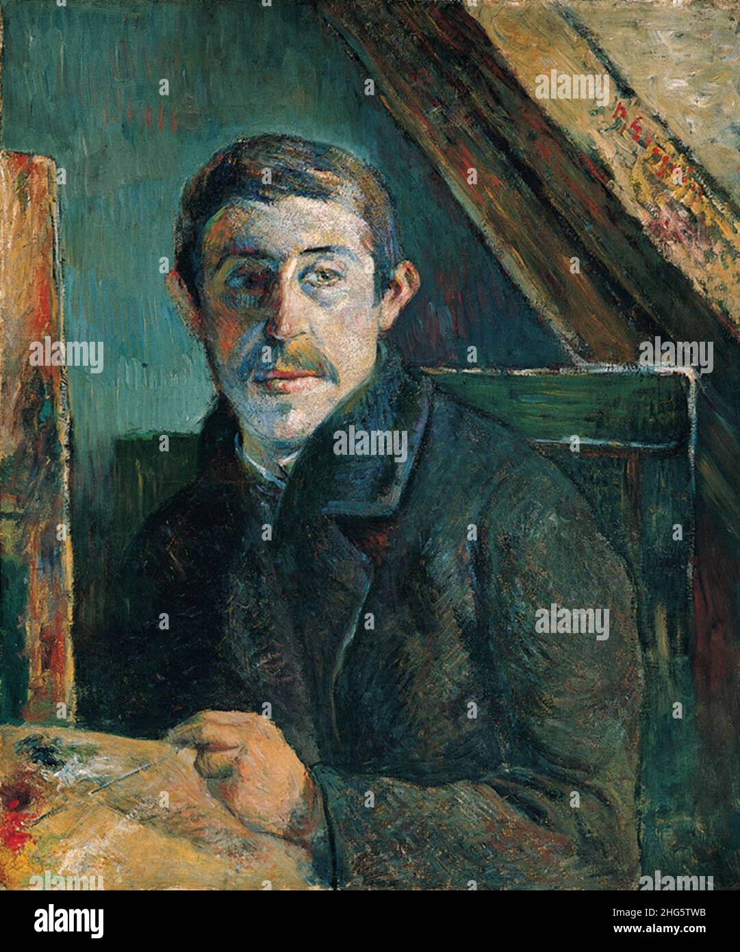 Autoritratto di Paul Gauguin, 1885. Foto Stock
