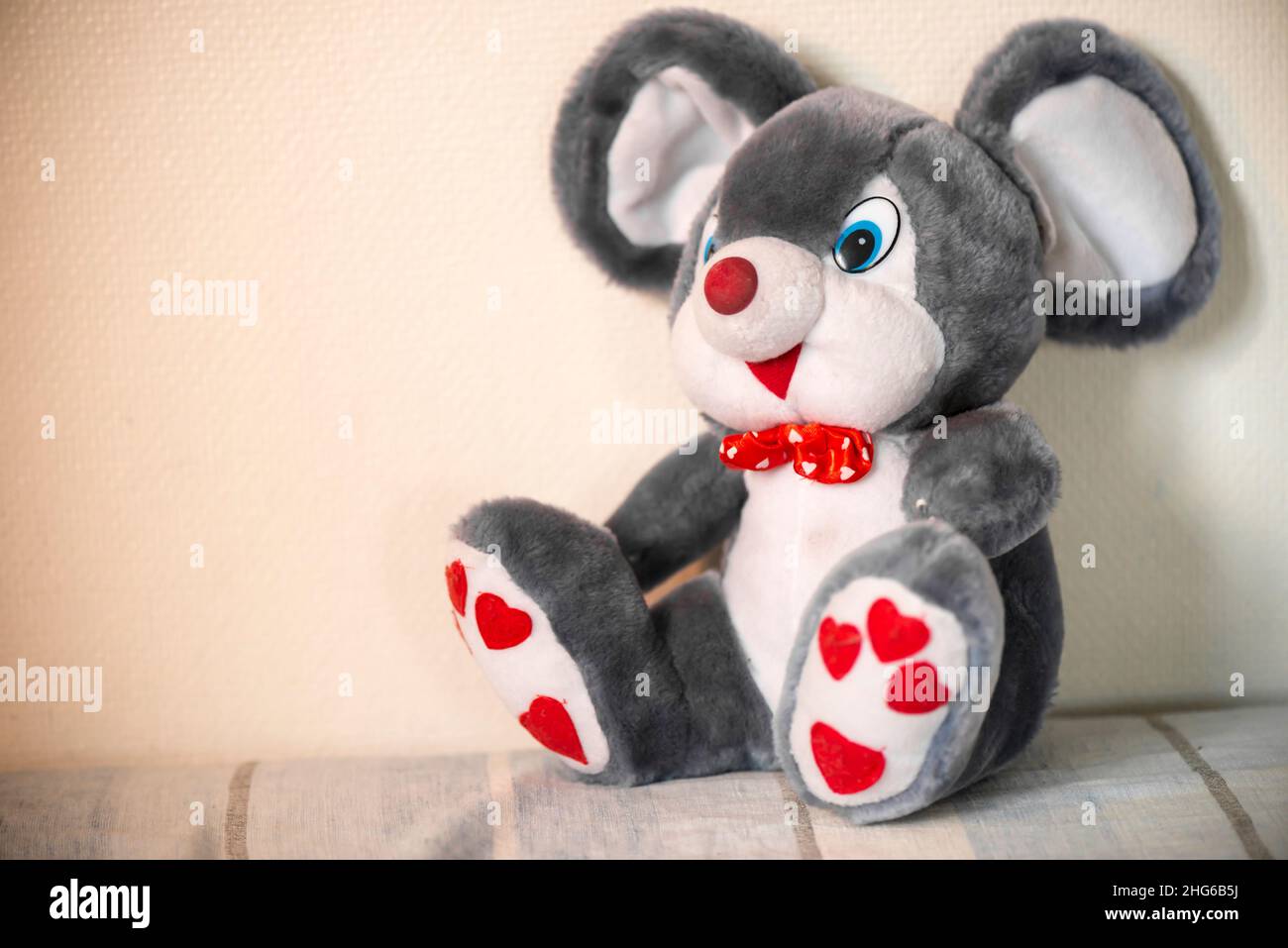 Buon coniglio di peluche Foto Stock