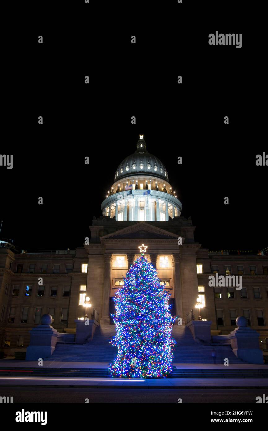 Albero di Natale ufficiale dell'Idaho state 2021 Foto Stock