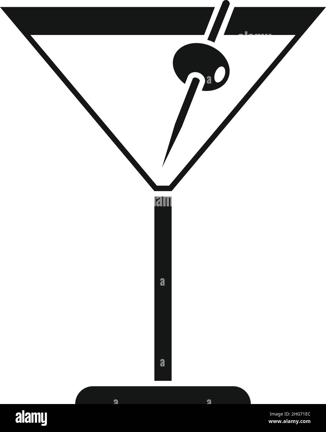 Cocktail pomodoro icona semplice vettore. Bevanda a base di succo. Bevanda di vetro Illustrazione Vettoriale