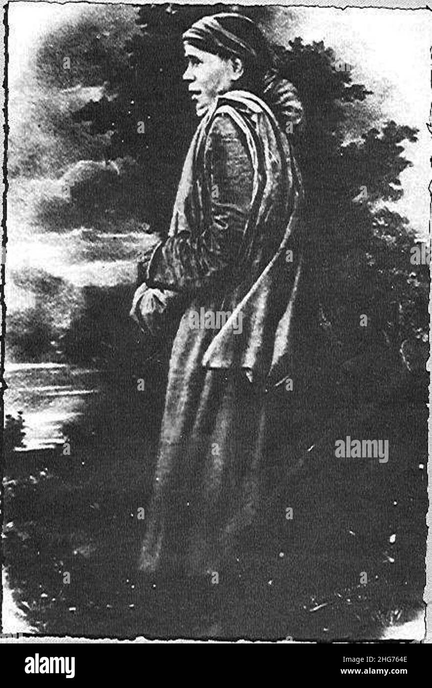 Shirdi Sai Baba visto dietro. Foto Stock