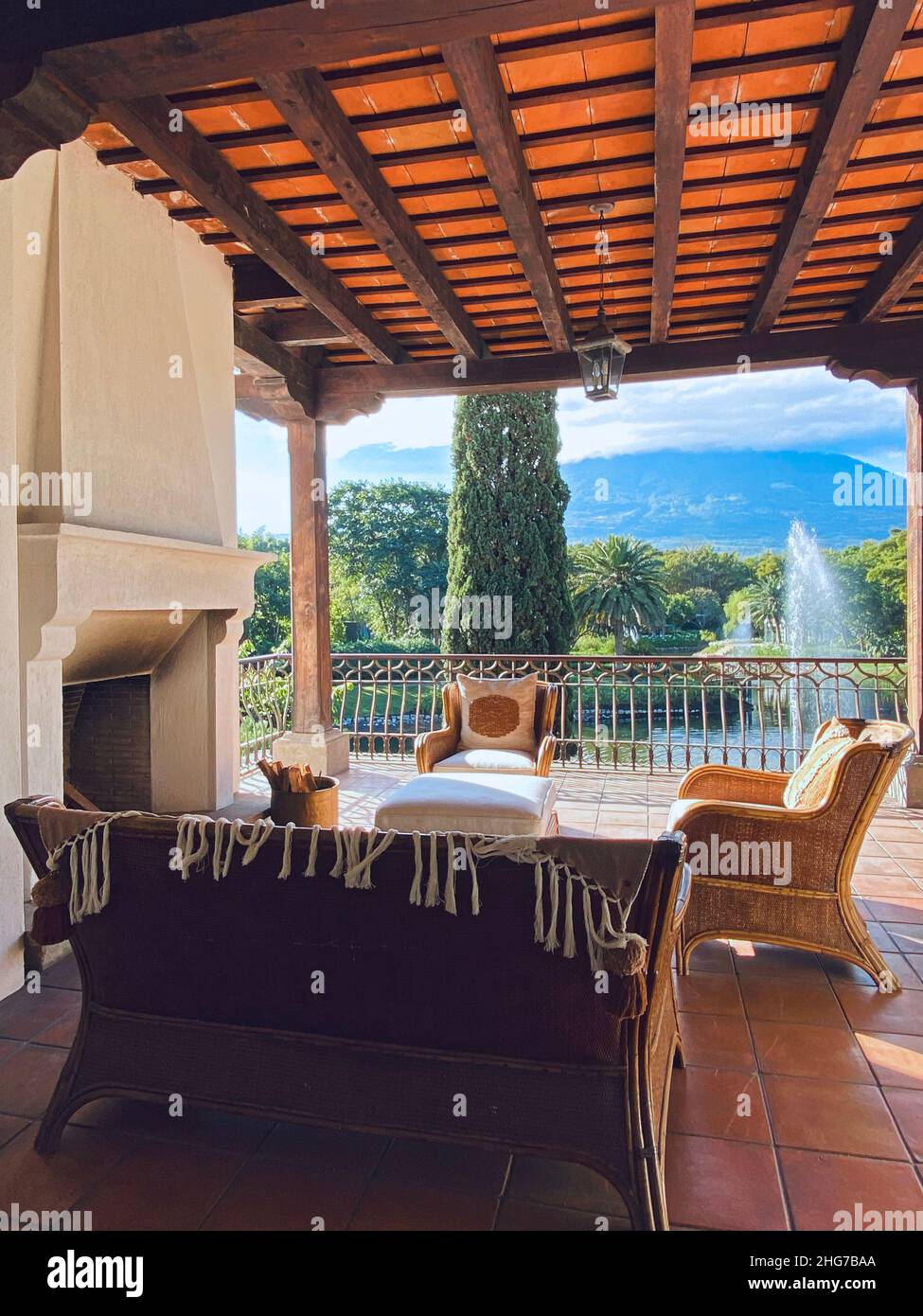 Villa Bokeh è un hotel di lusso ad Antigua Guatemala Foto Stock