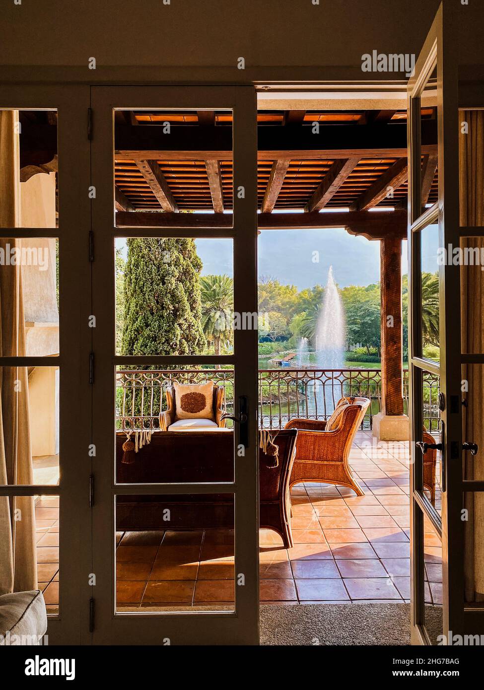 Villa Bokeh è un hotel di lusso ad Antigua Guatemala Foto Stock