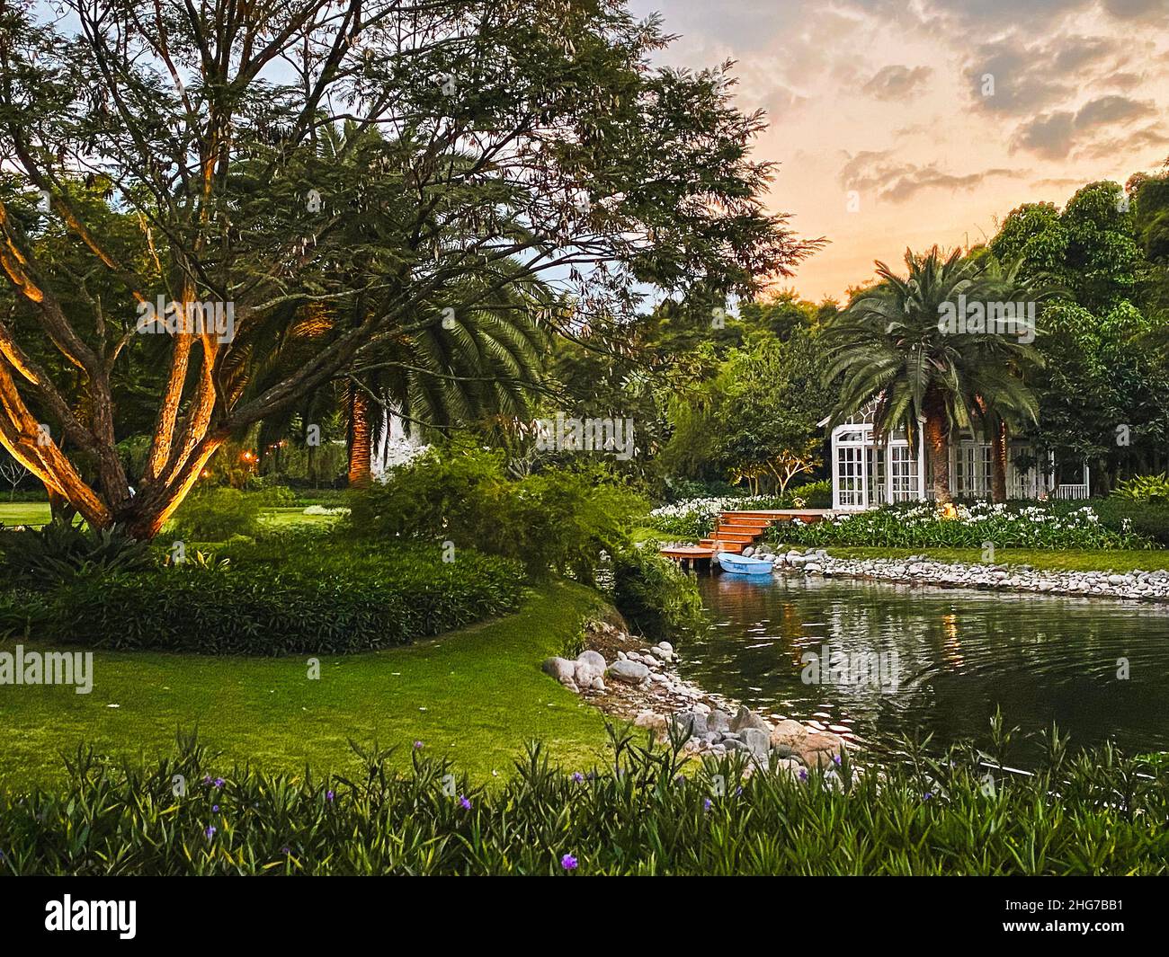 Villa Bokeh è un hotel di lusso ad Antigua Guatemala Foto Stock