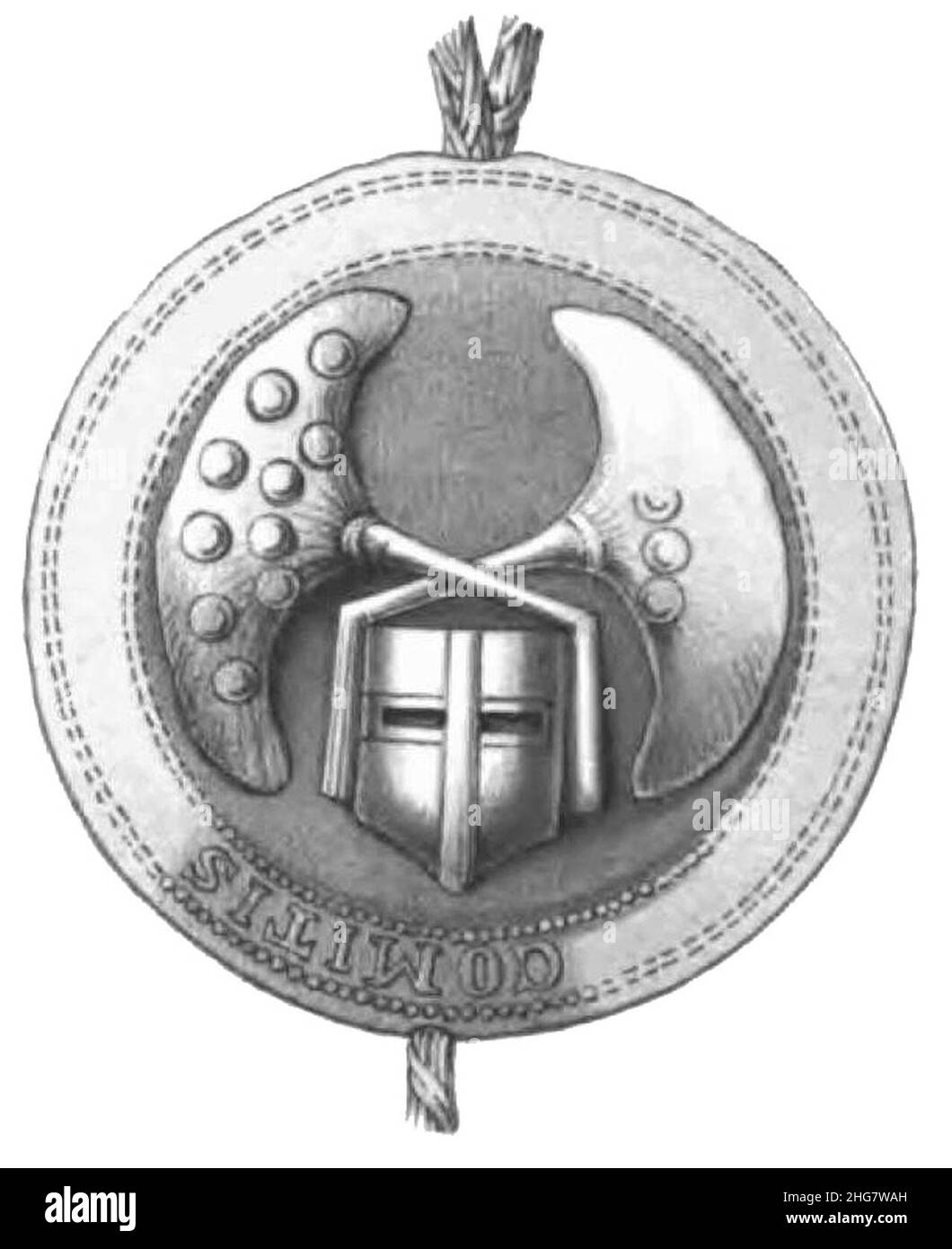 Siegel otto II (Anhalt) - Helmsiegel. Foto Stock