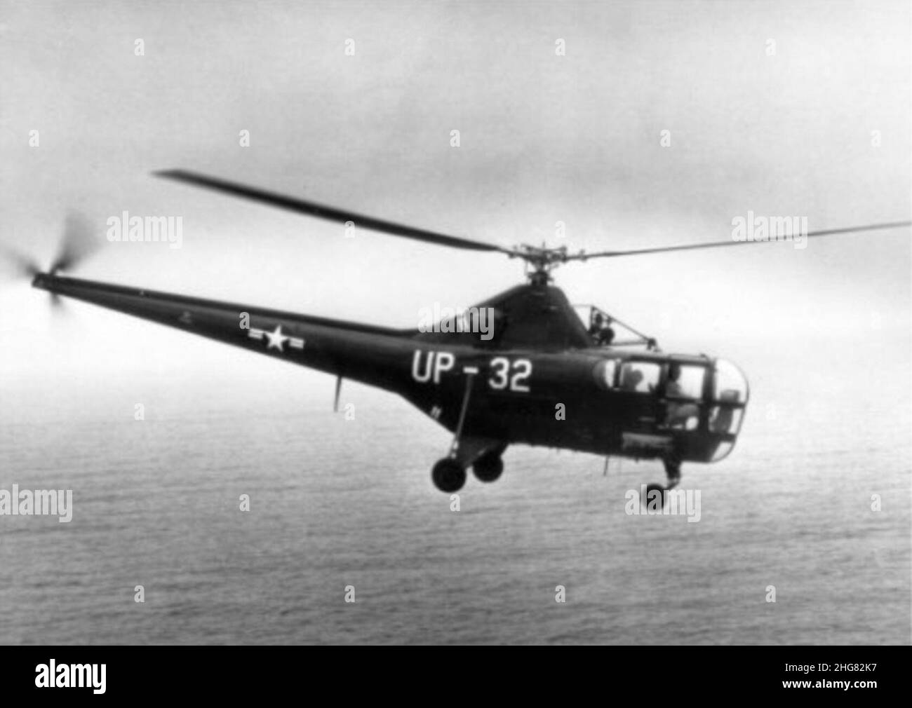 Sikorsky HO3S-1 HU-1 in volo. Foto Stock