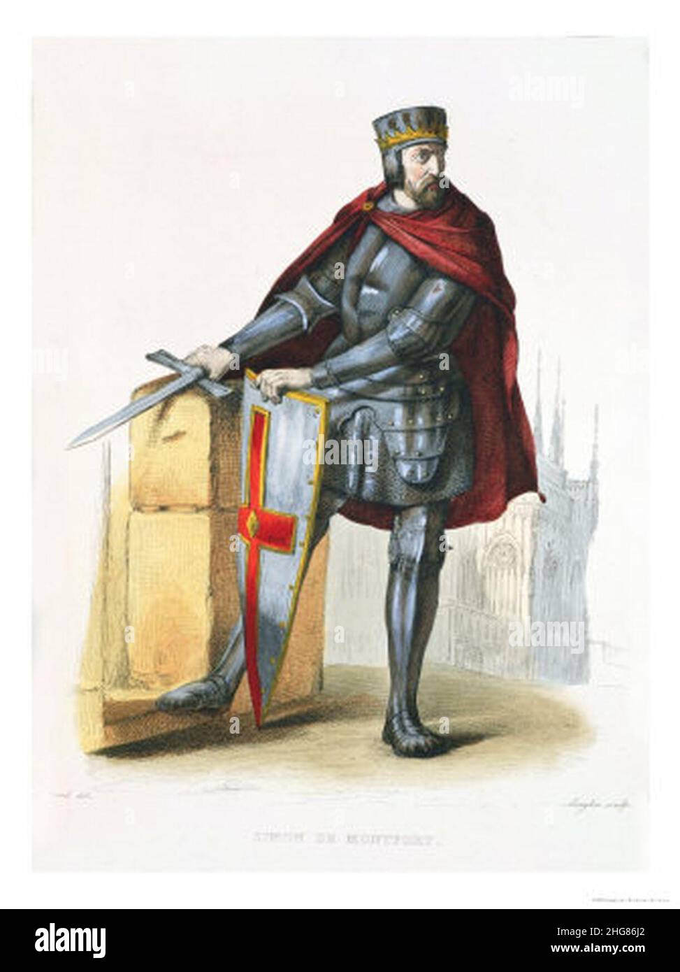 Simon de Montfort. Foto Stock