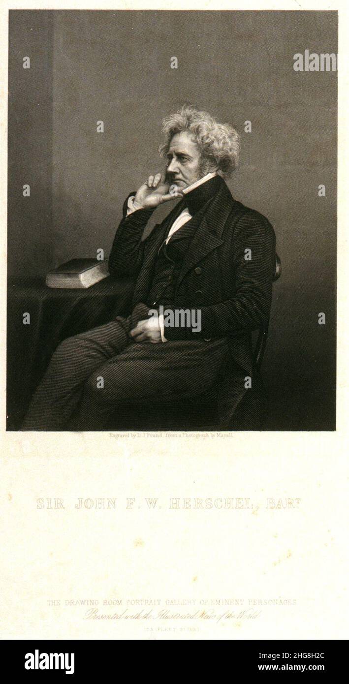 Sir John F.W. Herschel, Bart. Foto Stock