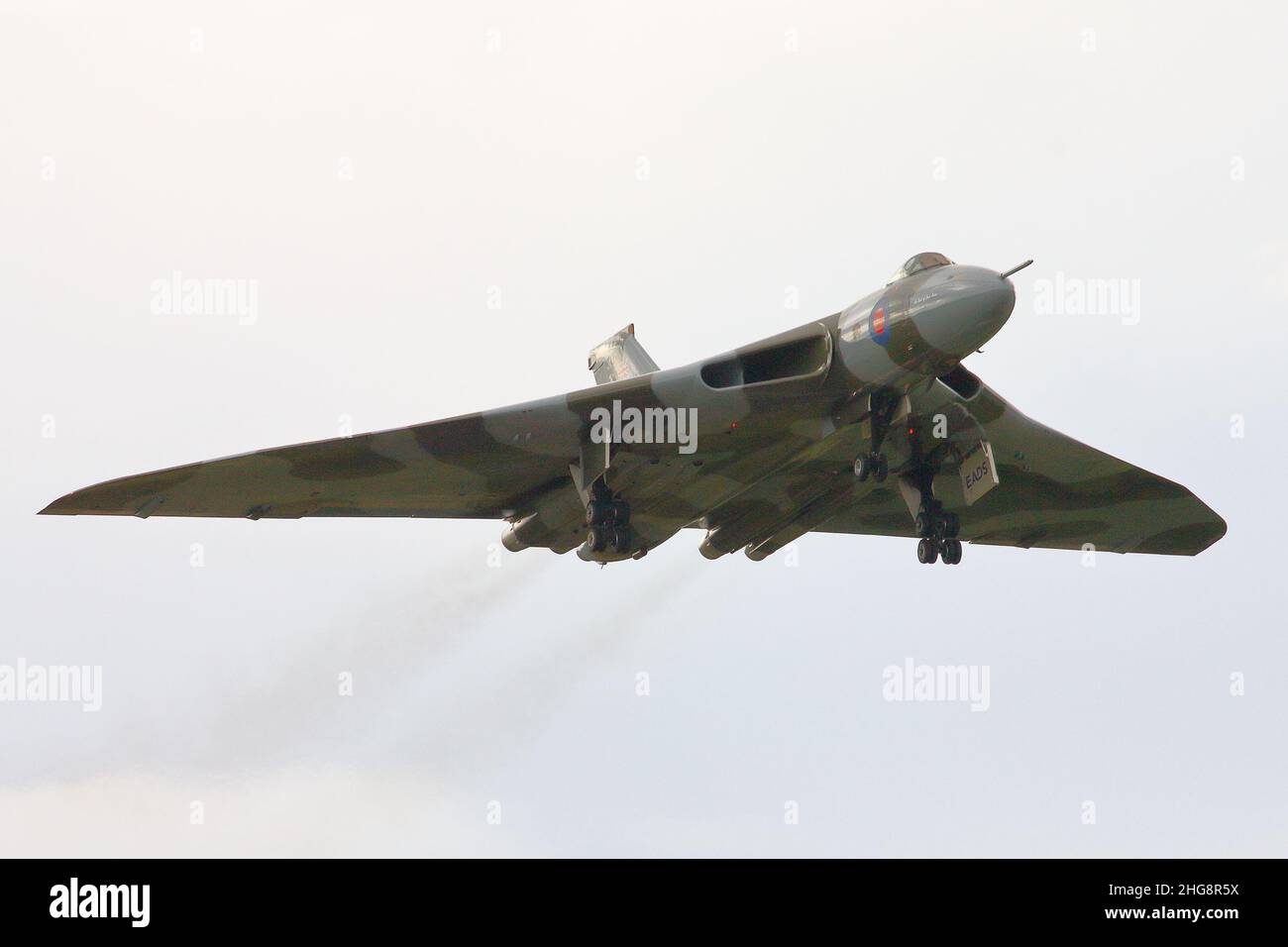 Una delle ultime apparizioni del Vulcan a Dunsfold Wings and Wheels, Surrey, Regno Unito Foto Stock