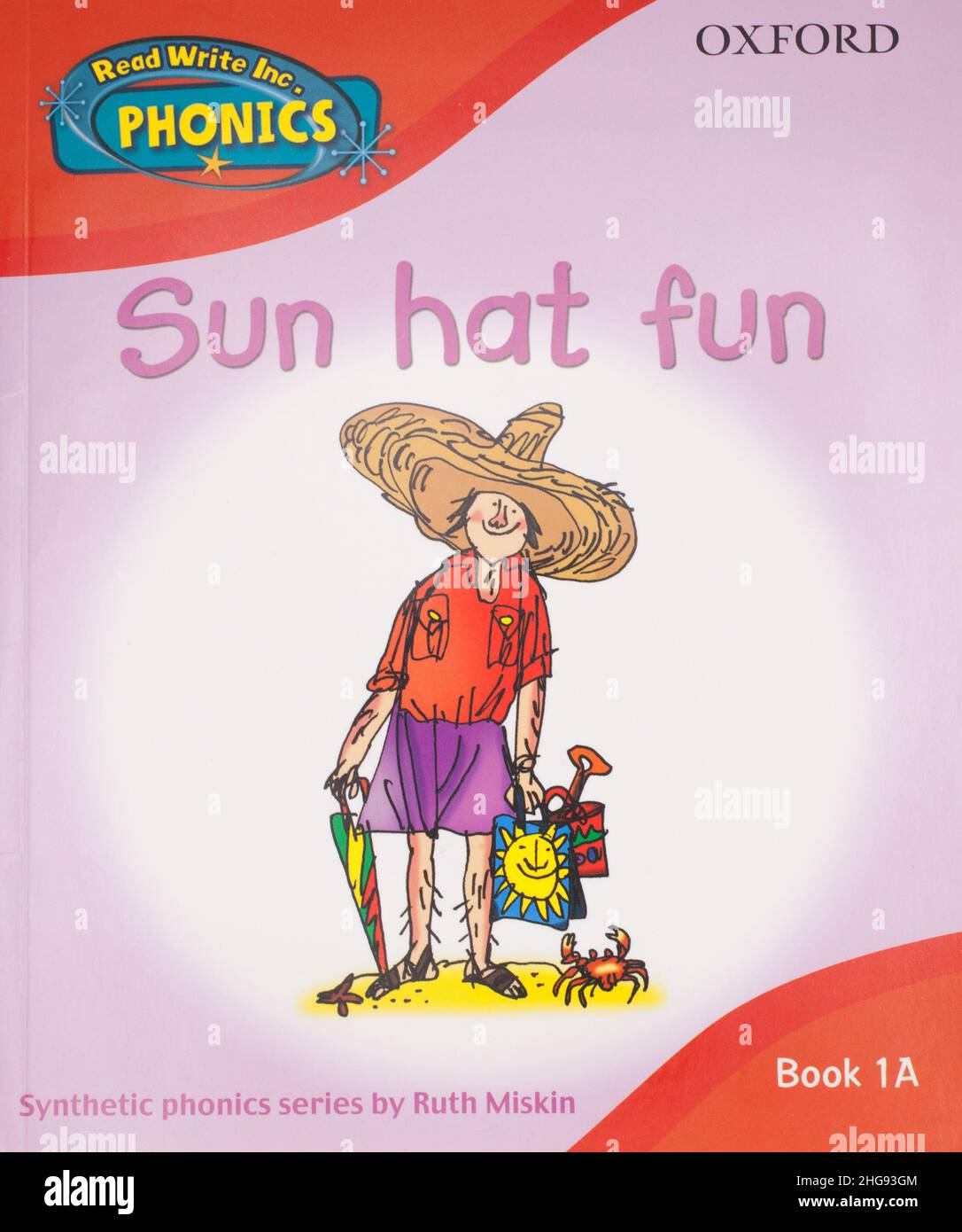 Il libro, Sun Hat Fun - Synthetic phonics serie di Ruth Miskin Foto Stock