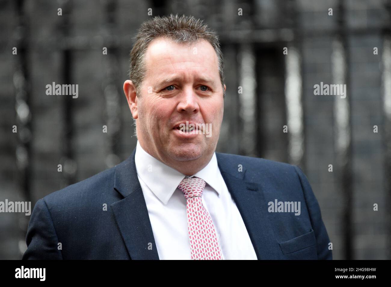 Londra, Regno Unito. 1st Jan 2022. Mark Spencer il capo frusta della Camera dei Comuni arriva a Downing Street Credit: MARTIN DALTON/Alamy Live News Foto Stock