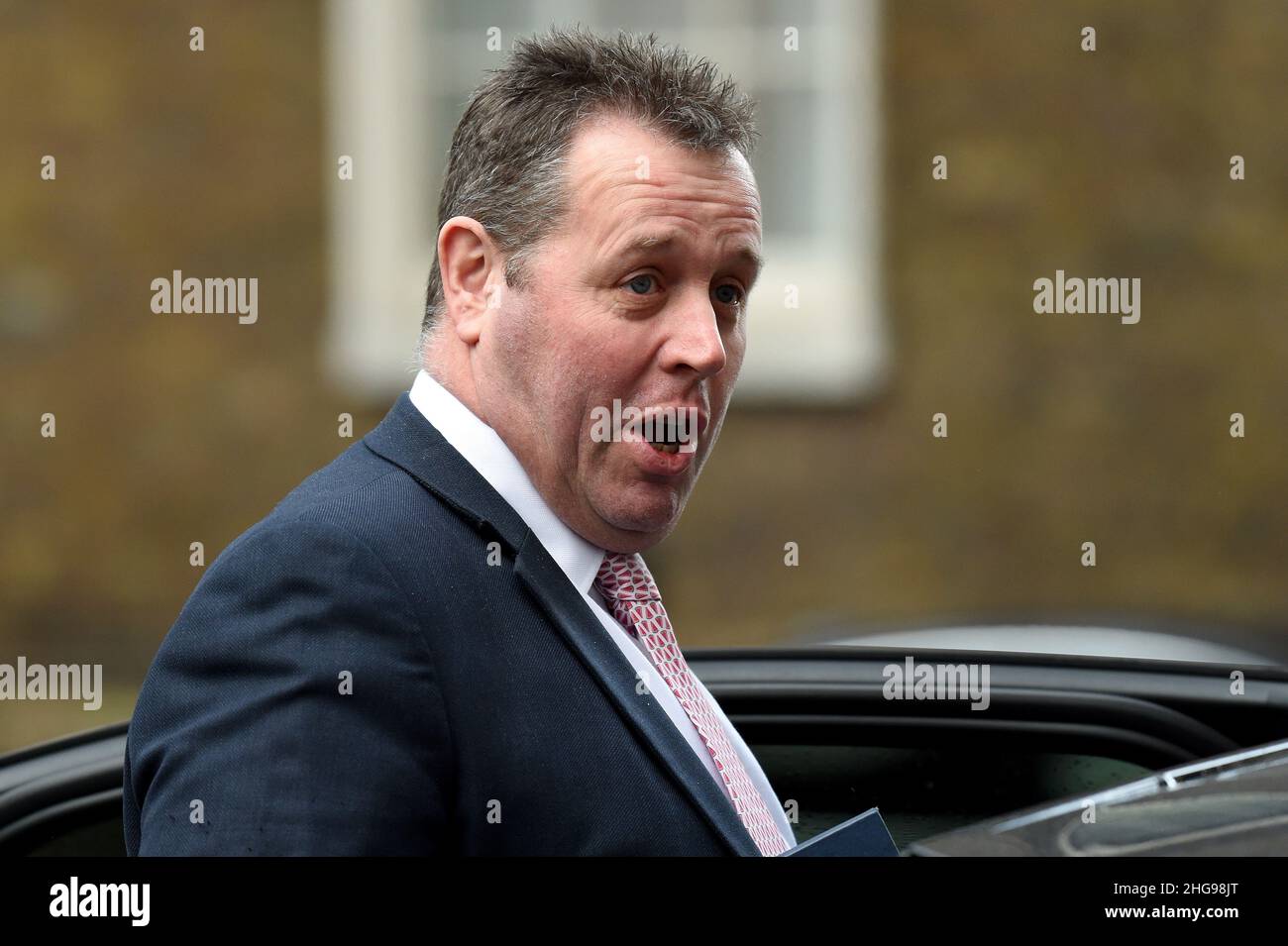 Londra, Regno Unito. 1st Jan 2022. Mark Spencer il capo frusta della Camera dei Comuni arriva a Downing Street Credit: MARTIN DALTON/Alamy Live News Foto Stock