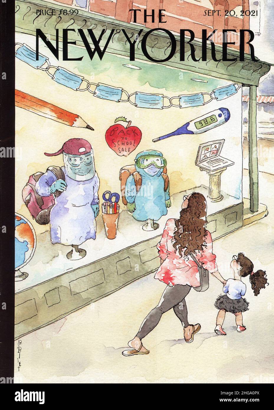 2021 copertina della rivista settimanale 'The New Yorker', USA Foto Stock