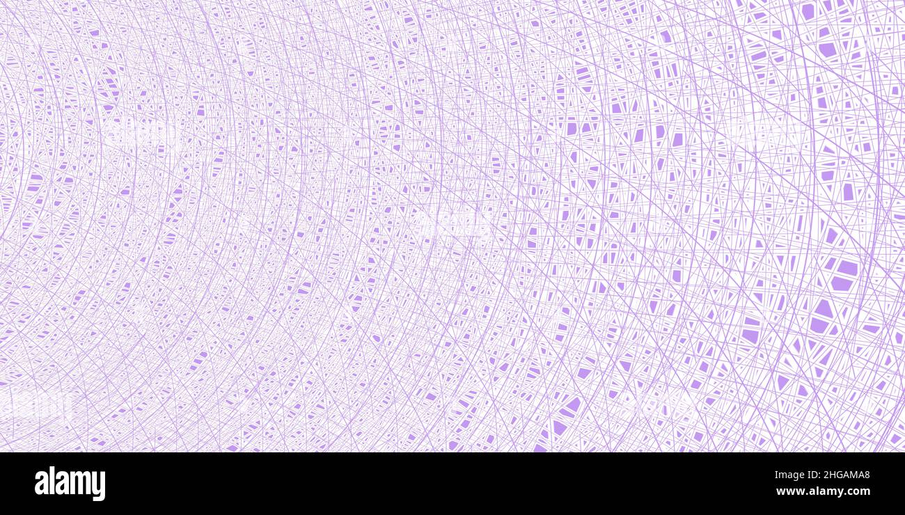 Sfondo viola astratto con forme e linee circolari. Sfondo astratto. Illustrazione ad alta risoluzione Foto Stock