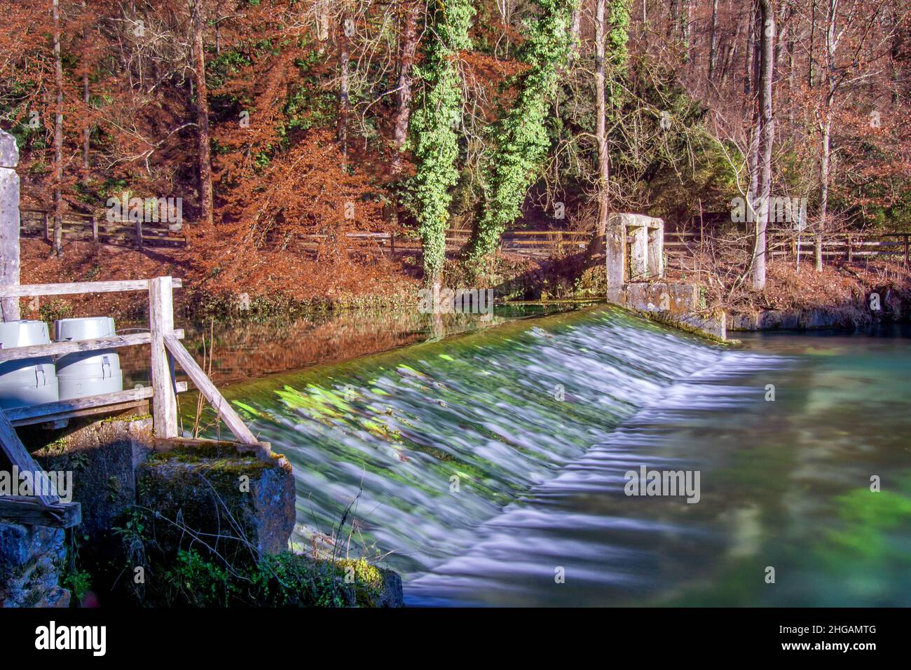 DE - BADEN-Württemberg : Der Blautopf Foto Stock