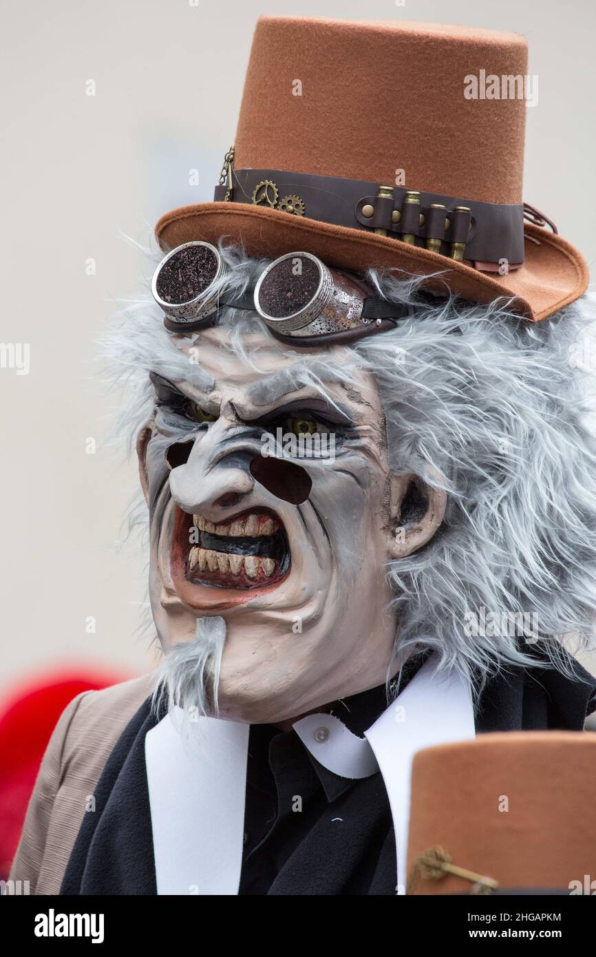 Maschera di Carnevale, Basilea, Svizzera Foto Stock