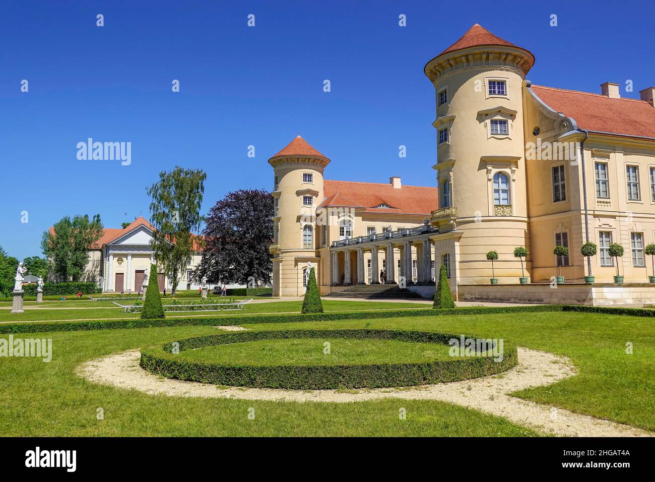Castello, Rheinsberg, Ostprignitz-Ruppin County, Brandeburgo, Germania Foto Stock