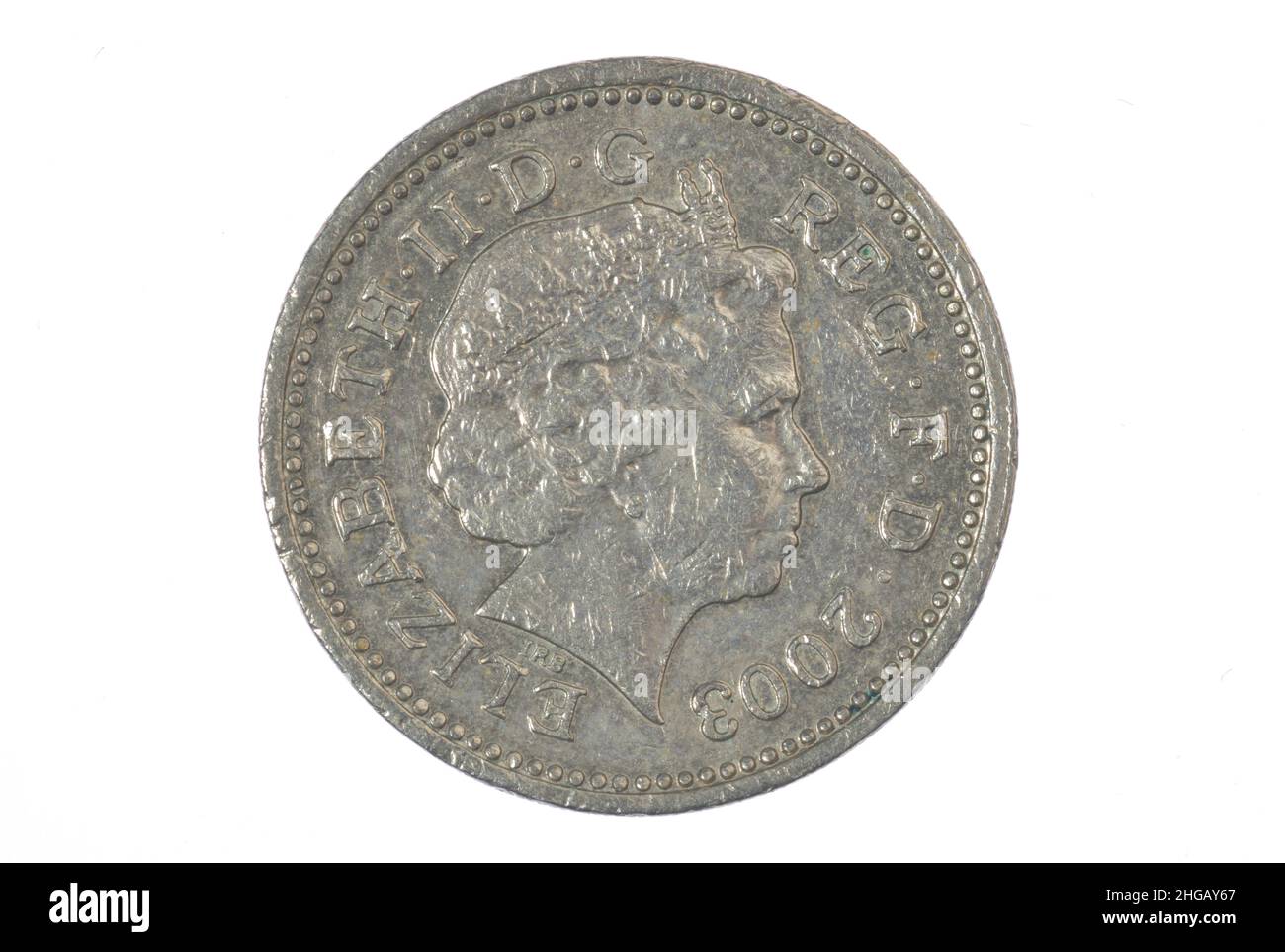 Coin, 1 Pound, Regno Unito Foto Stock