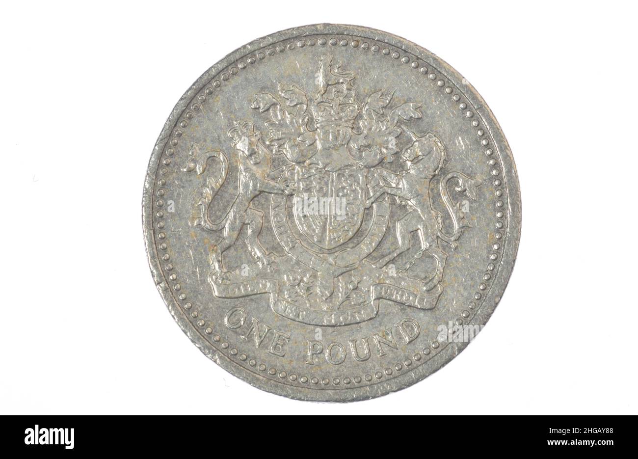 Coin, 1 Pound, Regno Unito Foto Stock
