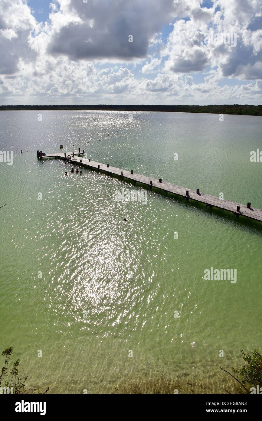 KAAN Luum Lagoon, Quintana Roo, Messico, Nord America Foto Stock