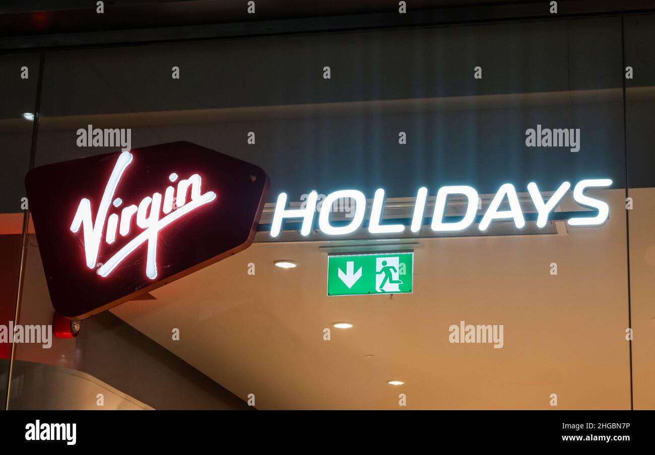 Ufficio Virgin Holidays a Liverpool Foto Stock