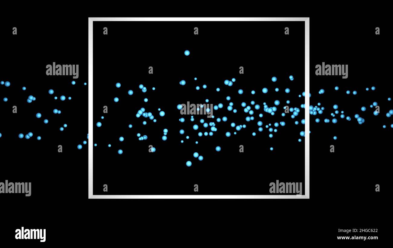 Particelle catturate nel filtro . 3d rappresentazione illustrazione Foto Stock