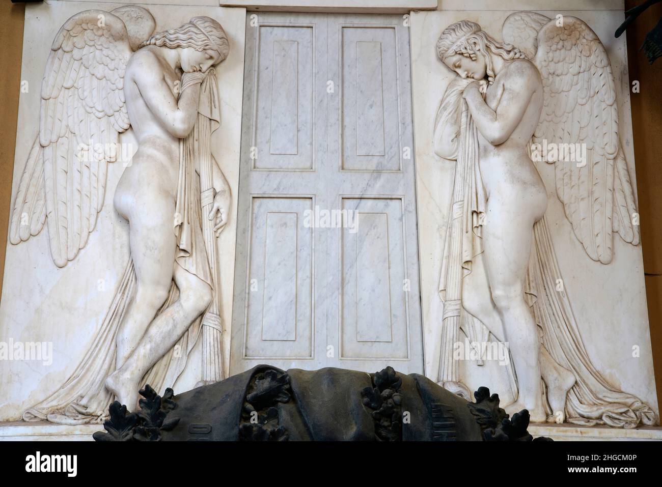 Cimitero monumentale Certosa, Bologna, Emilia-Romagna, Italia Foto Stock