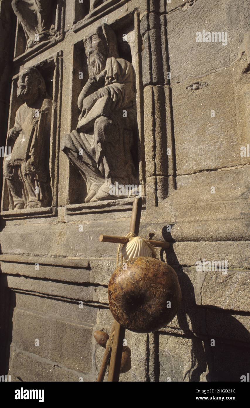 spagna Galice santiago compostele sant settimana Pelgrims Foto Stock