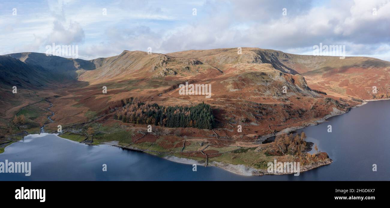 haweswater guardando verso riggindale e il riggindale beck Foto Stock