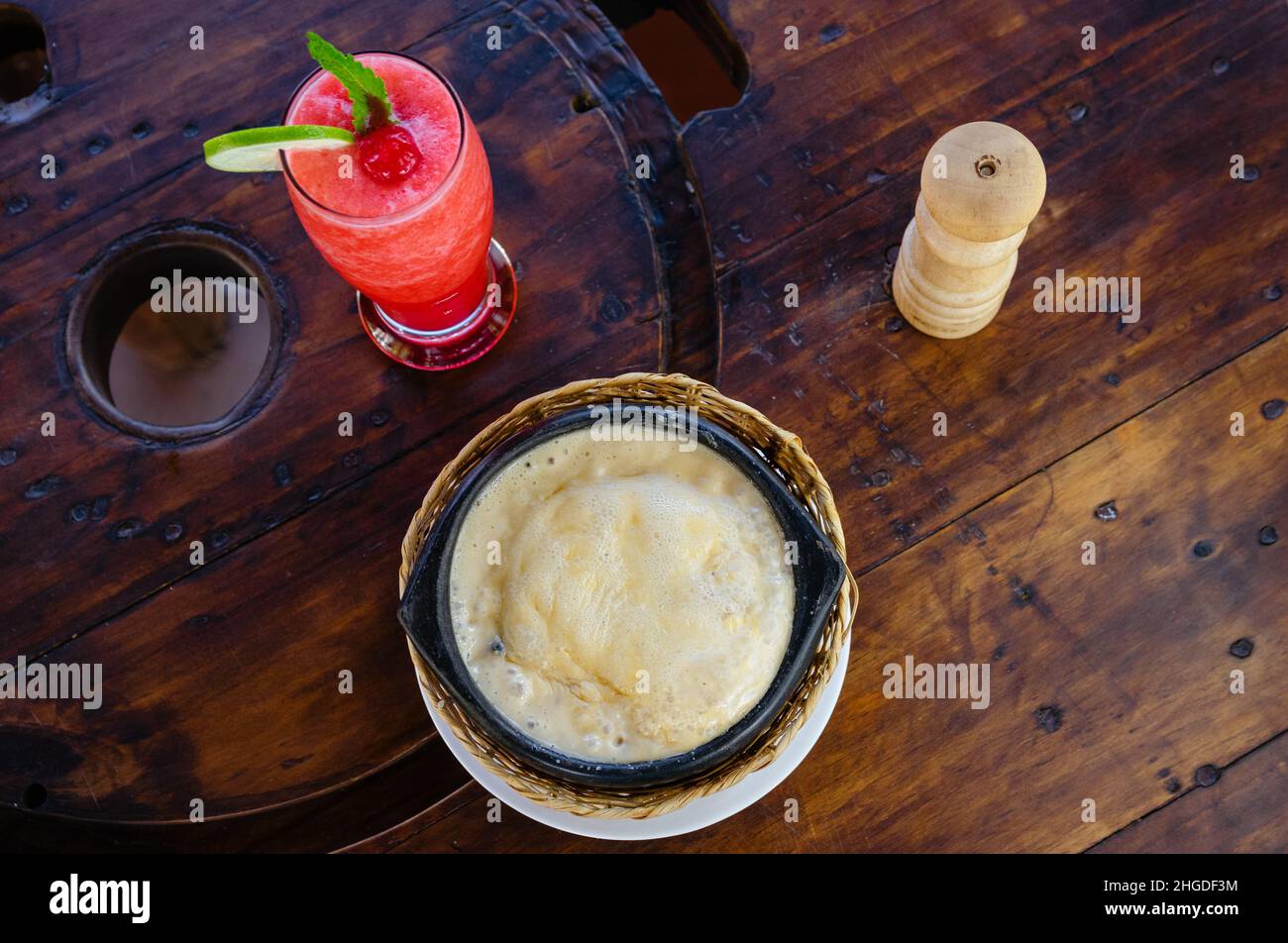 Cibo colombiano delizioso e spettacolare Foto Stock