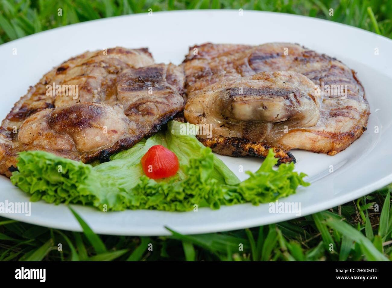Cibo colombiano delizioso e spettacolare Foto Stock