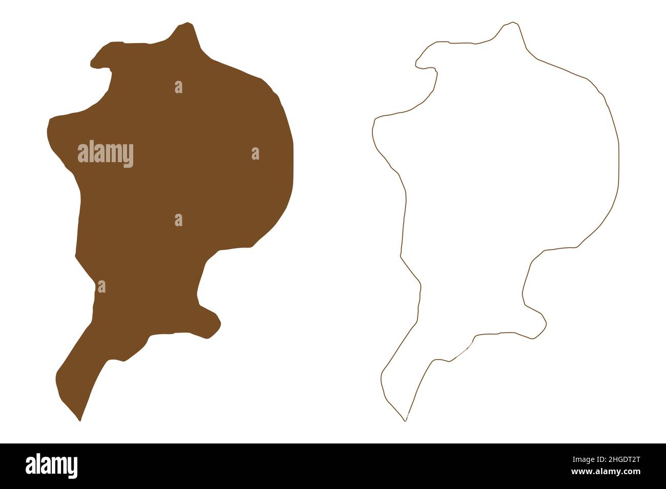Arthur Island (Russia, Federazione Russa, Arcipelago di Franz Josef Land) mappa vettore illustrazione, scricbble sketch Rainier o Ostrov Artura mappa Illustrazione Vettoriale