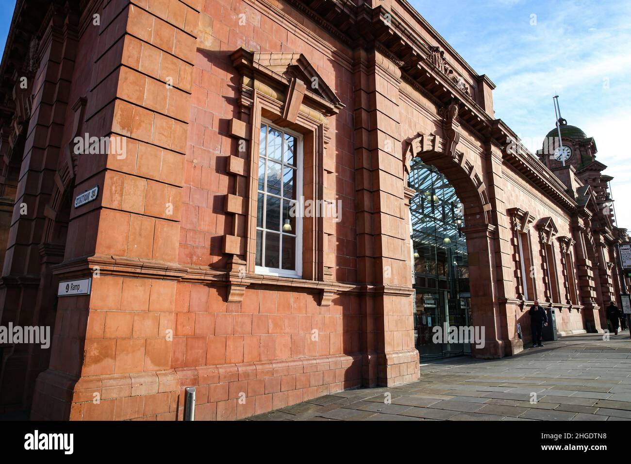 L'edificio della stazione ferroviaria di Nottingham. Foto Stock