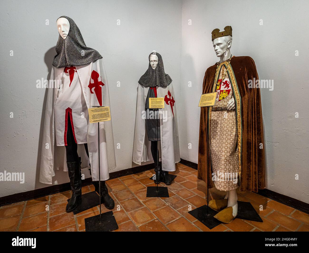 All'interno del monastero di Tentudia in Calera de Leon, fondata nel XIII secolo. Provincia di Badajoz, Estremadura, Spagna Foto Stock