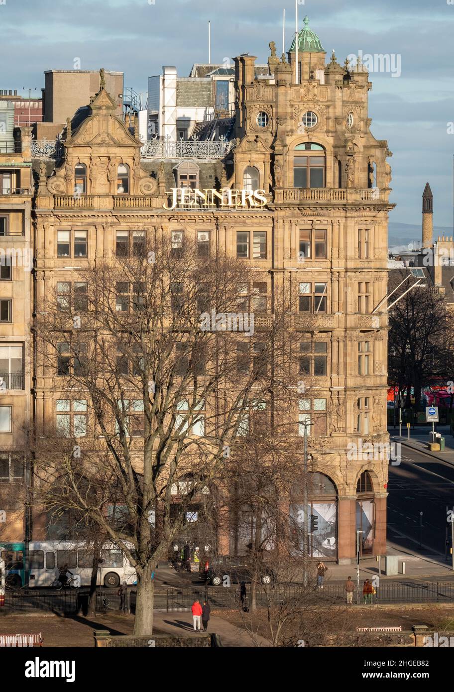 Jenners department store in Princes Street, Edinburgh Foto Stock