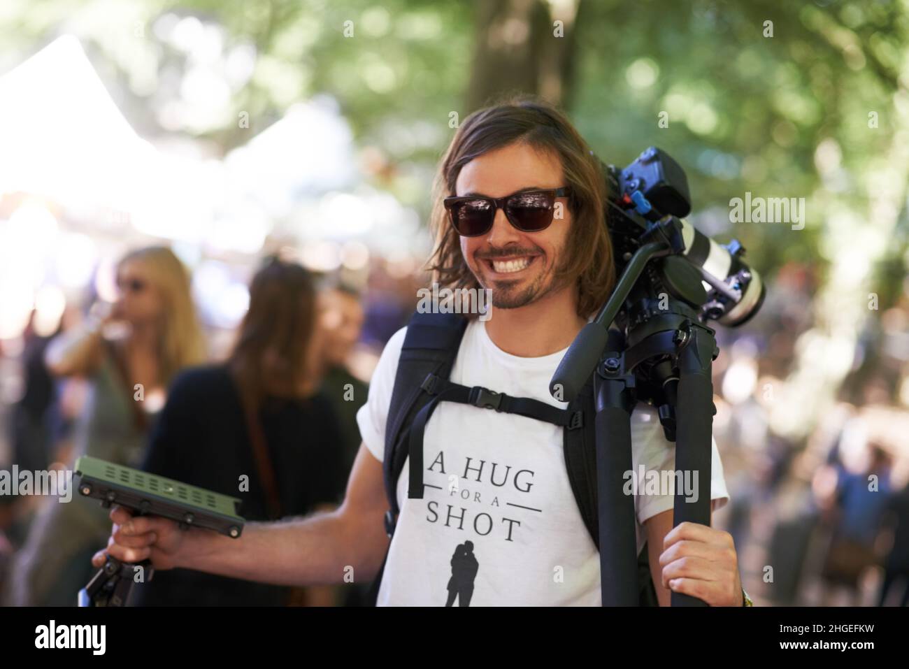Ottenere il lavoro fatto con un sorriso Foto Stock