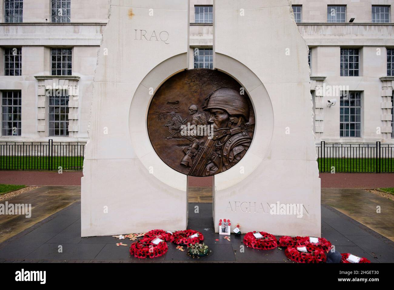 Iraq e Afghanistan War Memorial, Victoria Embankment Gardens, Londra, Regno Unito Foto Stock