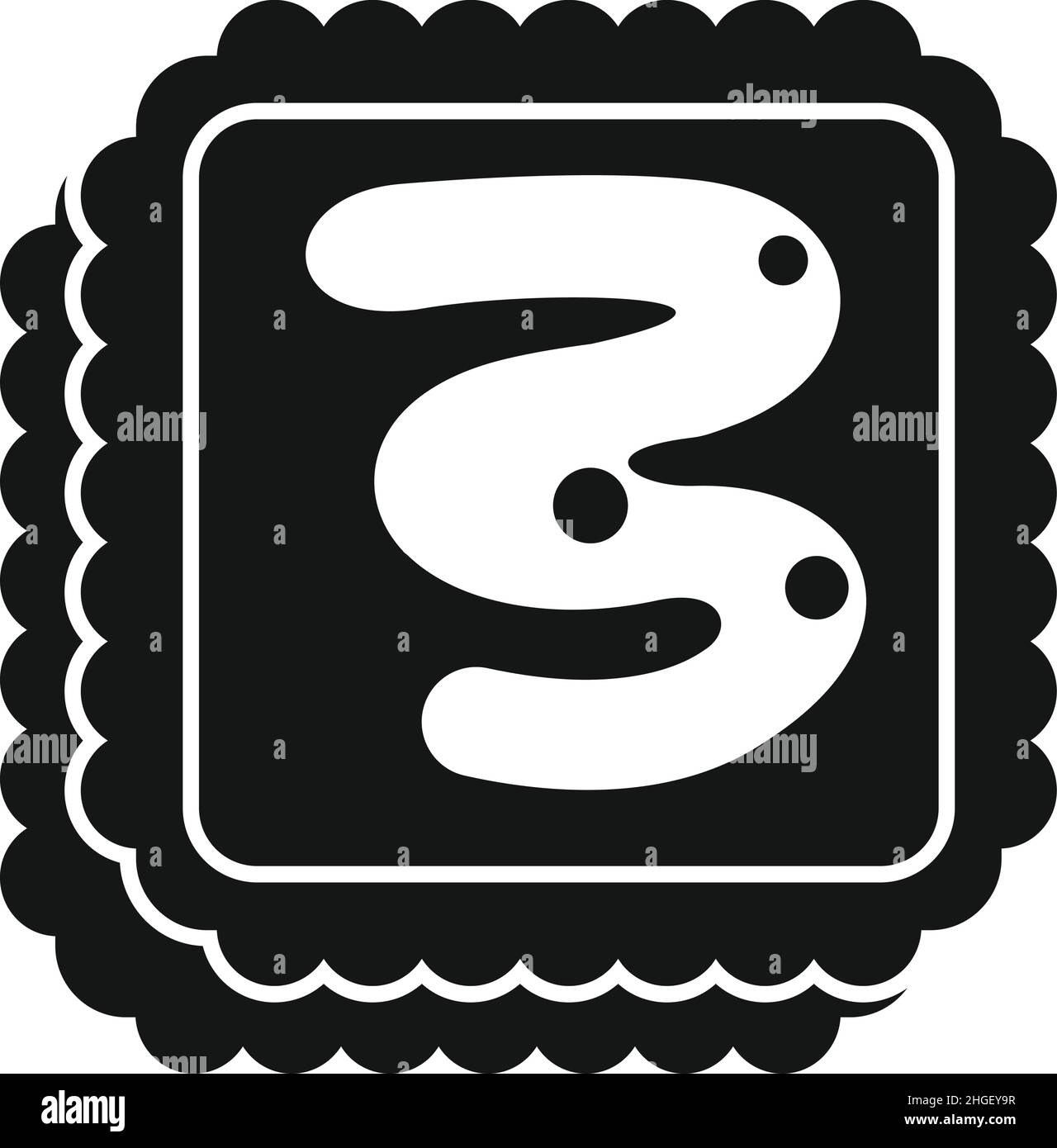 Pasta di cioccolato biscotto icona semplice vettore. Stendere il vaso. Crema di cacao Illustrazione Vettoriale